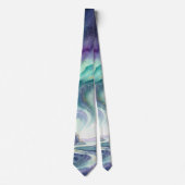 Northern Lights Night Sky Romantic Landscape ネクタイ (正面)