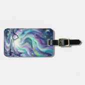 Northern Lights Night Sky Romantic Landscape ラゲッジタグ (正面横)