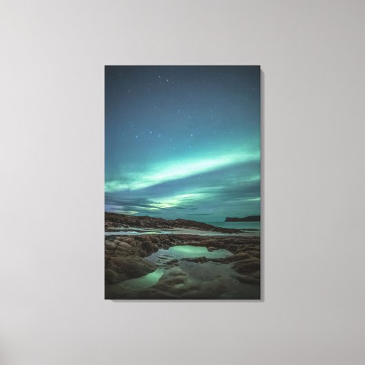 Northern Lights Norway キャンバスプリント (正面)