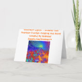 "Northern Lights Number 2"の~の挨拶状 カード (裏面)