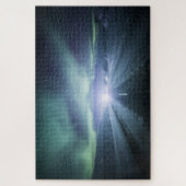 Northern Lights Road Finland ジグソーパズル (縦)