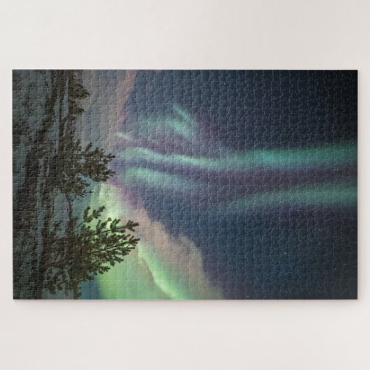 Northern Lights Trees ジグソーパズル (横)