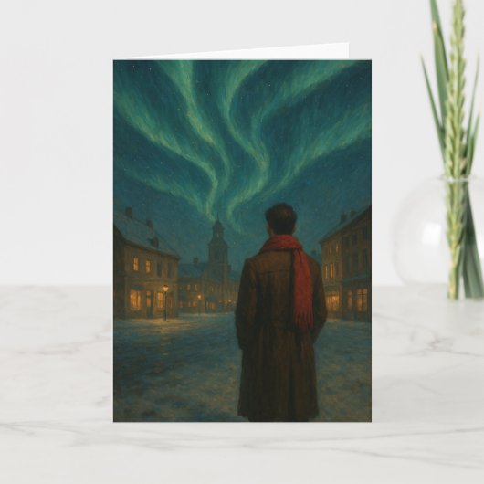Northern Lights Viewing Christmas カード (正面)
