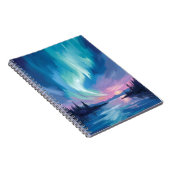 Northern Lights Winter Watercolor ノートブック (右側)