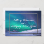 Northern Lights with Santa and Sleigh your photo 案内状 (裏面)