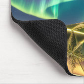 Northern Lights Xmas Bell Gift Box Snow          マウスパッド (コーナー)