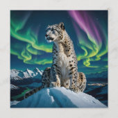 “Northern Sky Wanderer” – Snow Leopard Portrait 招待状 (正面)