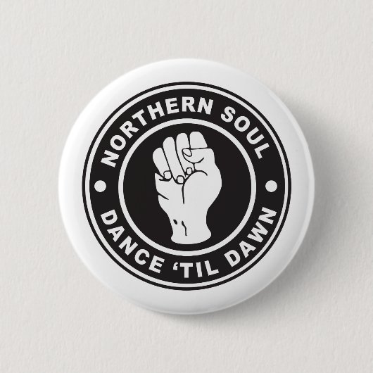Northern Soul Dance till dawn badge 缶バッジ (正面)
