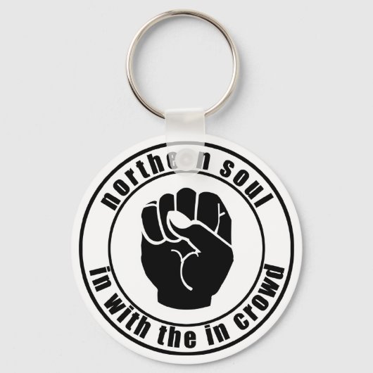 Northern Soul Patch In Crowd Keychain キーホルダー (正面)