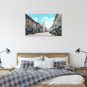 Northern View of 2nd Ave from University St キャンバスプリント (インサイチュ (寝室))