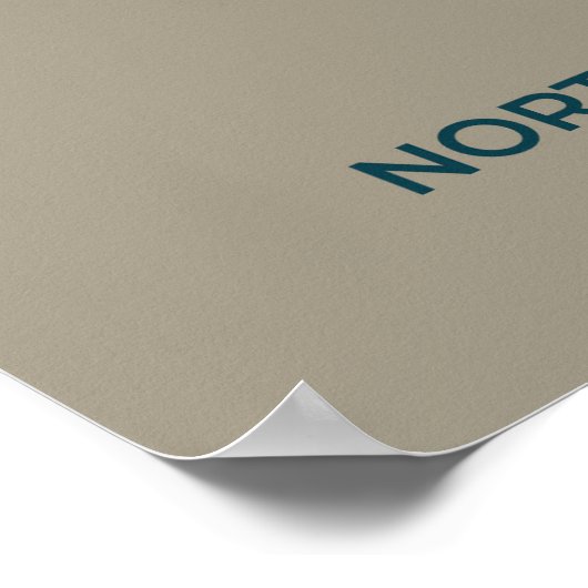 Northern Wheatear Migration Map – Minimalist ポスター (角)