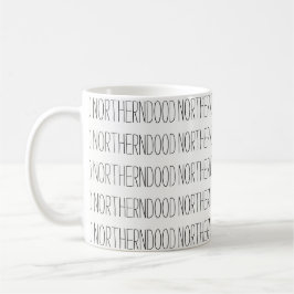 Northerndoodの文字のマグ コーヒーマグカップ