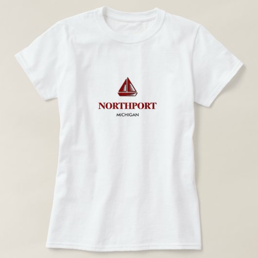 NORTHPORT、ミシガン州-女性ベビードール Tシャツ (デザイン正面)