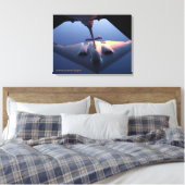 Northrop Grumman B-2 Spirit Stealth Aircraft写真 キャンバスプリント (インサイチュ (寝室))