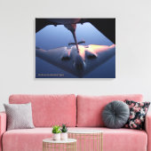 Northrop Grumman B-2 Spirit Stealth Aircraft写真 キャンバスプリント (インサイチュ (リビング))