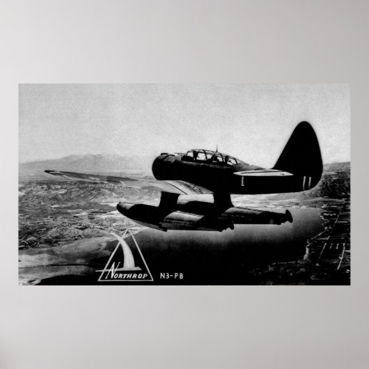 Northrop N3-PB  WWII Patrol Bomber ポスター (正面)