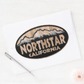Northstarカリフォルニアの木の印の楕円形のステッカー 楕円形シール (封筒)