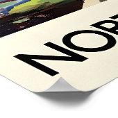 Northumberland England Travel Poster Vintage ポスター (角)