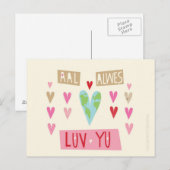 Northumbrian LOVEポストカード ポストカード (正面/裏面)