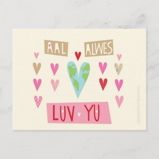 Northumbrian LOVEポストカード ポストカード (正面)