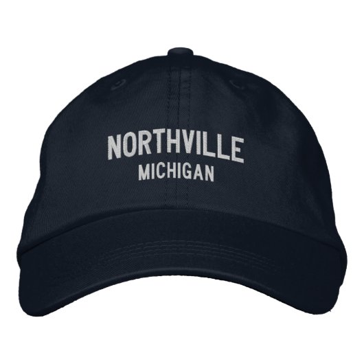Northville Michigan Embroidered Baseball Hat 刺繍入りキャップ (正面)