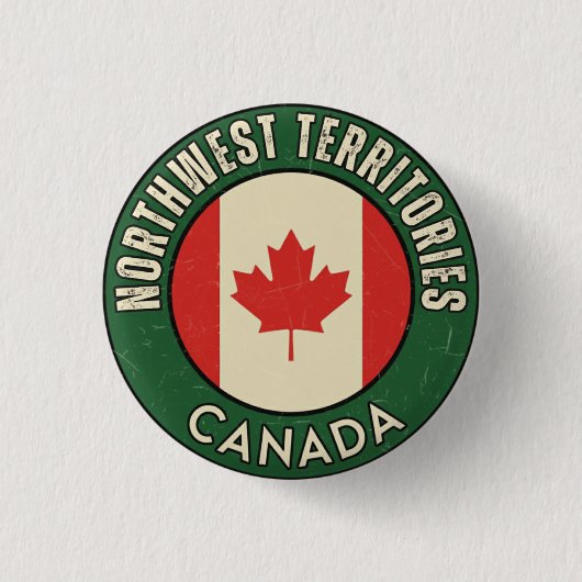 Northwest Territories Canada 缶バッジ (正面)