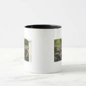 Northwestern Aerial View of TownWallace, ID マグカップ (中央)