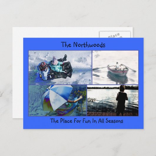 Northwoodsのおもしろい ポストカード (正面/裏面)