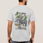 Northwoodsの野性生物のスポーツマンのクラブカスタム Tシャツ (裏面)