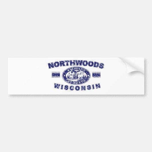 Northwoods動揺して[Conv バンパーステッカー (正面)
