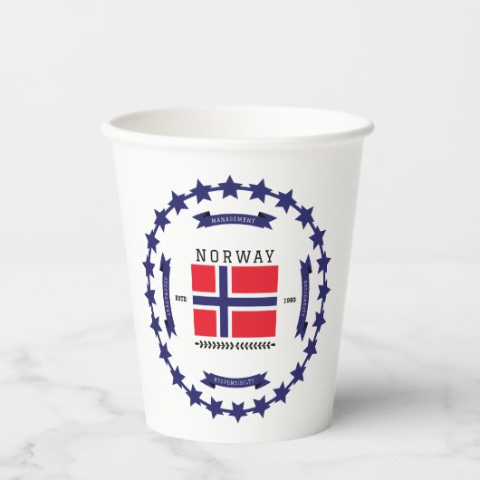 Norway  紙コップ (正面)