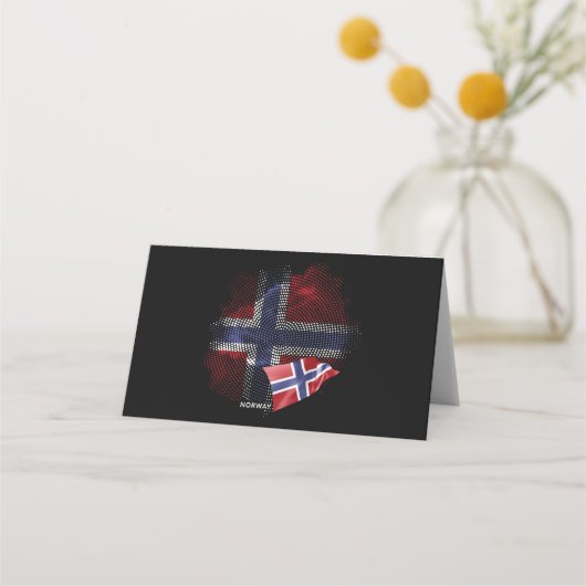 Norway flag プレイスカード (正面)