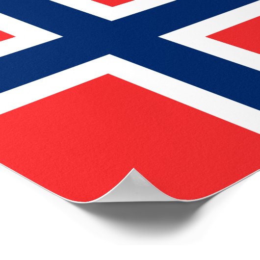 Norway Flag ポスター (角)