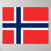 Norway Flag ポスター (正面)