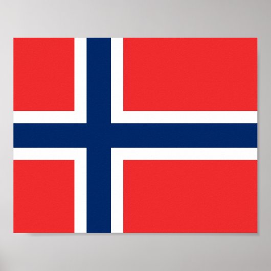 Norway Flag ポスター (正面)