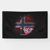Norway flag 横断幕 (横)