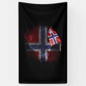 Norway flag 横断幕 (縦)