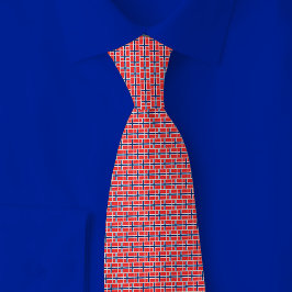 Norway Flag Brick Pattern ネクタイ