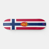 Norway Flag/ Coat of Arms スケートボード (横)