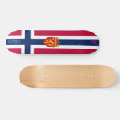 Norway Flag/ Coat of Arms スケートボード (横)