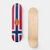 Norway Flag/ Coat of Arms スケートボード (正面)