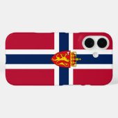 Norway Flag/ Coat of Arms Case-Mate iPhoneケース (裏面 (横))