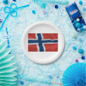 Norway Flag Red And Blue ペーパープレート (パーティー)