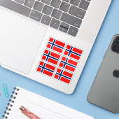 Norway Flag Sticker Collection – Pack of 6  シール (ノートパソコンとiPhone)