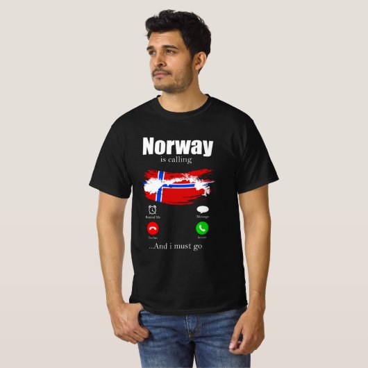 Norway is calling tシャツ (正面フル)