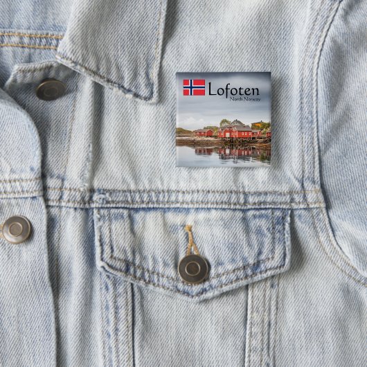 Norway Lofoten Souvenir 缶バッジ (インサイチュ)