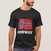 Norway Norwegian Flag Pride Support Norwegian Tシャツ (正面)