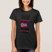 Norway Norwegian Norway Flag Quote Tシャツ (正面)