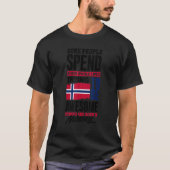 Norway Norwegian Norway Flag  Quote Tシャツ (正面)