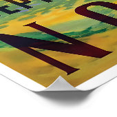 Norway Painting Travel Poster Norwegian Art Print ポスター (角)